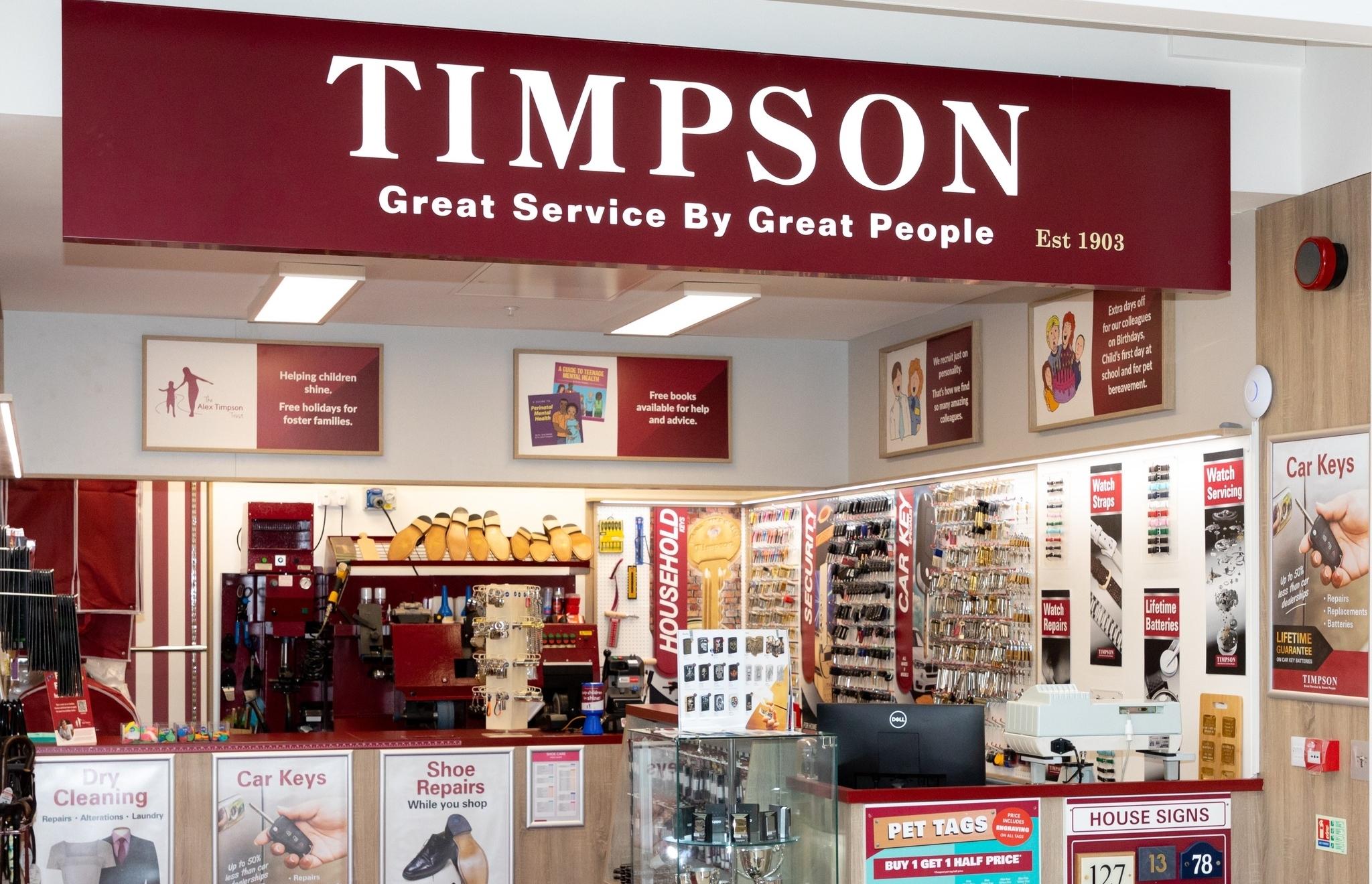 Timpson shoe repair on sale prices